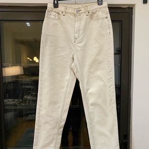BDG Mom High Rise Off White Denim Jeans